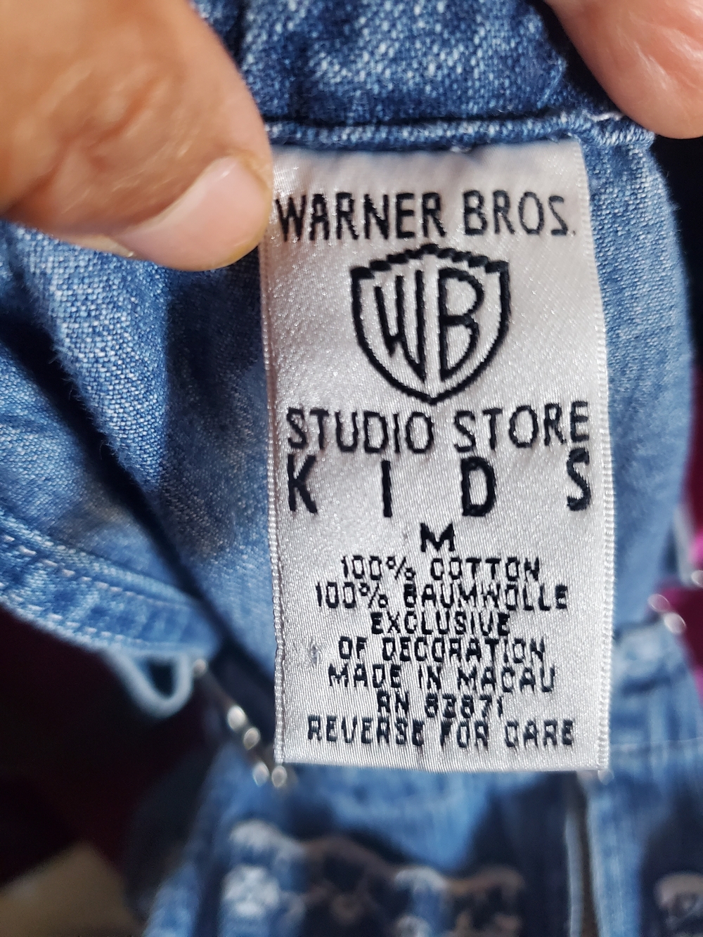Warner Bros Tweety Short Overalls with Embroidered Accents - Picture 7 of 10